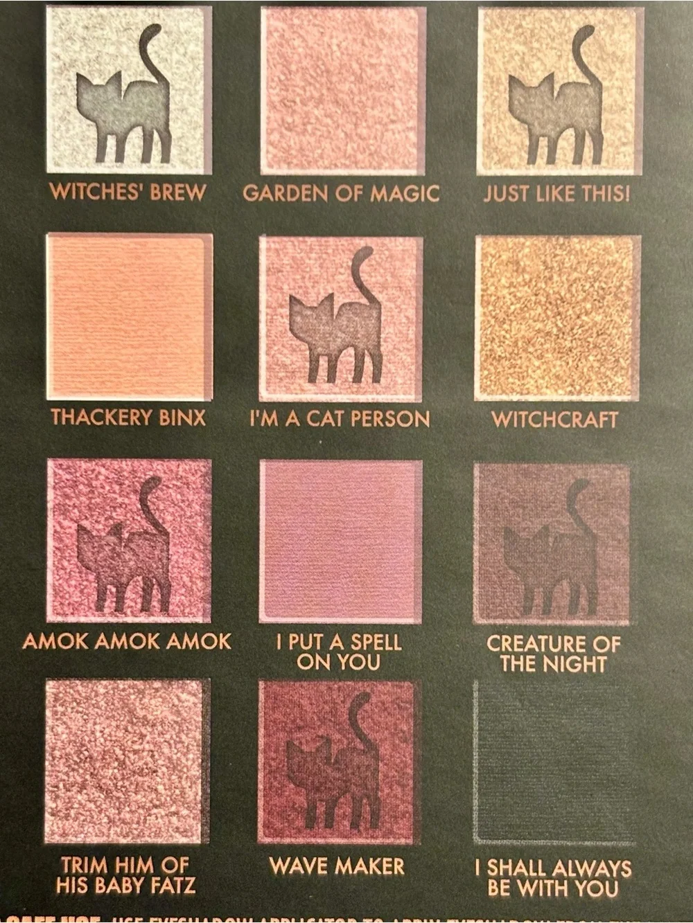 NWT•Disney Hocus Pocus 12 color Eyeshadow Palette